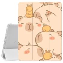 Capa de almofada JOYLAND Cute Capybara para iPad Mini 6 com porta-lápis