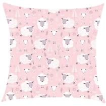 Capa de Almofada Karsten Carneirinho Rosa 45x45cm