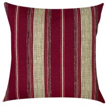 Capa de Almofada Listras Marsala Impermeável 45x45cm Capa de Almofada Listras Marsala Impermeável 45x45cm