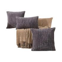 Capa De Almofada Luxuosa Em Pelúcia Falsa Boho Branca Creme, Macia E Decorativa Para Sofá Capa De Almofada Luxuosa Em Pelúcia Falsa Boho Branca Creme, Macia E Decorativa Para Sofá