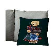 Capa De Almofada Macia De Desenho Animado Urso P-Polo Para Sofá De Estilo Fazenda Decorações De Casa