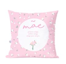 Capa de almofada Mãe Primeira Amiga Capa de almofada Mãe Primeira Amiga