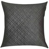 Capa de Almofada Matelassê Cinza 45x45cm Capa de Almofada Matelassê Cinza 45x45cm