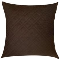 Capa de Almofada Matelassê Marrom 45x45cm Capa de Almofada Matelassê Marrom 45x45cm