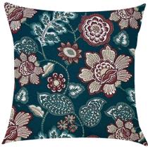 Capa de Almofada Maxi Floral Verde Impermeável 45x45cm Capa de Almofada Maxi Floral Verde Impermeável 45x45cm