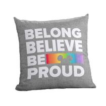 Capa de Almofada Mickey Pride/Orgulho Believe Original - Bella Janela Capa de Almofada Mickey Pride/Orgulho Believe Original - Bella Janela
