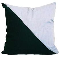 Capa de Almofada Minimalista Verde musgo e cinza claro Capa de Almofada Minimalista Verde musgo e cinza claro