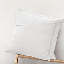 Capa de almofada MooMee 100% algodão lavado, pacote com 2