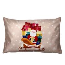 Capa de Almofada Natalina - Chegou o Natal Capa de Almofada Natalina - Chegou o Natal