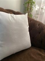 Capa de Almofada Off White em Seda Pura para Decoração 45x45cm