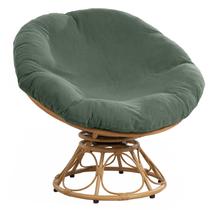 Capa de almofada Papasan HOMBYS Soft Slipcover verde-oliva