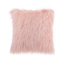 Capa de almofada para cabelos longos rosa pálido 45x45 cm