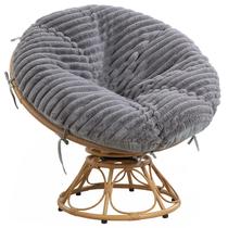 Capa de almofada para cadeira Papasan HOMBYS Fluffy Shaggy Light Grey Capa de almofada para cadeira Papasan HOMBYS Fluffy Shaggy Light Grey