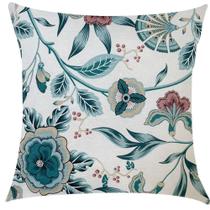 Capa de Almofada Paradise Floral Verde Impermeável 45x45cm