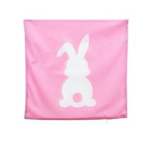Capa de Almofada Pascoa Rosa com coelho 45x45cm