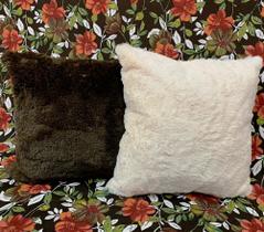 Capa de Almofada Pelúcia Baixa - Baby Soft Marrom 45x45 Capa de Almofada Pelúcia Baixa - Baby Soft Marrom 45x45