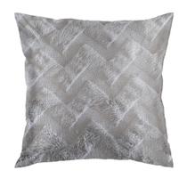 Capa de Almofada Plush 43x43cm Cinza Jolitex Capa de Almofada Plush 43x43cm Cinza Jolitex