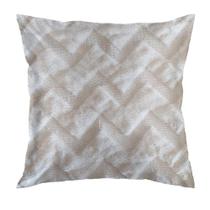 Capa de Almofada Plush 43x43cm Marfim Jolitex