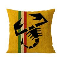 Capa De Almofada Plush Abarth Scorpion Com Impressão Em Ambos Os Lados, Capa De Sofá Macia
