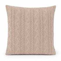 Capa de Almofada Predileta Tricô 45x45cm 100% Algodão Decorativa com Zíper Capa de Almofada Predileta Tricô 45x45cm 100% Algodão Decorativa com Zíper