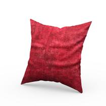 Capa de Almofada Premium Estampa Vermelha 42 x 42 cm