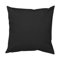 Capa de Almofada Preta - 40x40 - Decorativa Para Sala / Sofá / Quarto / Cama
