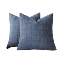 Capa De Almofada Quadrada De Linho Verde Boho 40x40CM, Almofada Decorativa Para Sofá, Cadeira,