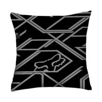 Capa De Almofada Quadrada De Pelúcia Curta Com Estampa Dupla Face De Corrida F-Foxes Para Decoração