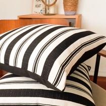 Capa de almofada quadrada em linho e algodão Capa de almofada quadrada em linho e algodão