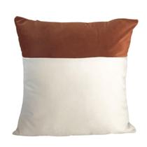 Capa de almofada quadrada em veludo creme Capa de almofada quadrada em veludo creme