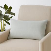 CAPA DE ALMOFADA RETANGULAR BAGUETE LINHAO BEGE CLARO 30x50