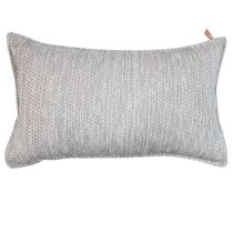 CAPA DE ALMOFADA RETANGULAR BAGUETE LINHAO TONS CINZA 30x50