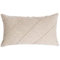 CAPA DE ALMOFADA RETANGULAR BAGUETE LINHO CRU DRAPEADA 30x50CM CAPA DE ALMOFADA RETANGULAR BAGUETE LINHO CRU DRAPEADA 30x50CM