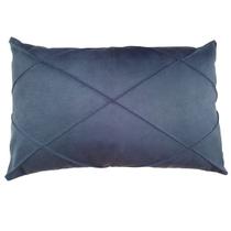 Capa de Almofada Retangular Baguete Suede Drapeada 50x30 Várias Cores