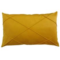 Capa de Almofada Retangular Baguete Suede Drapeada 50x30 Várias Cores