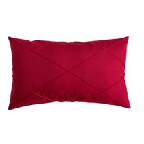 Capa de Almofada Retangular Baguete Suede Drapeada 50x30 Várias Cores