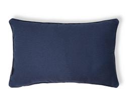 Capa de Almofada Retangular com Cordonê Azul Marinho