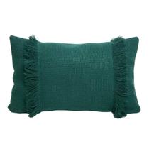 Capa de almofada retangular em linho verde Capa de almofada retangular em linho verde