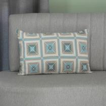 Capa de Almofada Retangular Marrocos Jacquard 55x33cm Dupla Face com Zíper