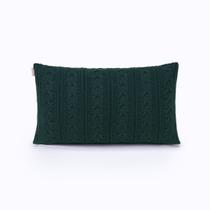 Capa de Almofada Rinzeira Trico 50x30cm Sala Sofa Cama Tricot Berlim