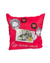 Capa de Almofada Romântica Dia dos Namorados 45x45cm