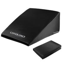Capa de almofada Satin Bed Wedge HOMBYS 24x24x8 cm preta Capa de almofada Satin Bed Wedge HOMBYS 24x24x8 cm preta