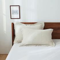 Capa de almofada Simple & Opulence, 100% linho, tamanho queen size, conjunto de 2 Capa de almofada Simple & Opulence, 100% linho, tamanho queen size, conjunto de 2