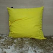 Capa de almofada suede lisa 65 x 65 - amarelo