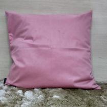 Capa de almofada suede lisa 65 x 65 - rosa