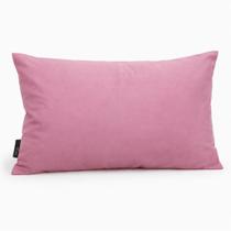 Capa de almofada suede liso 30 x 50 - rosa claro