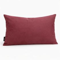 Capa de almofada suede liso 30 x 50 - vinho Capa de almofada suede liso 30 x 50 - vinho