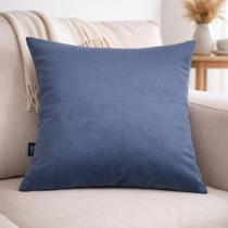 CAPA DE ALMOFADA SUEDE LISO 43 x 43 - AZUL MARINHO CAPA DE ALMOFADA SUEDE LISO 43 x 43 - AZUL MARINHO