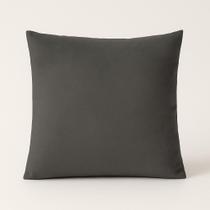 CAPA DE ALMOFADA SUEDE LISO 43 x 43 - GRAFITE