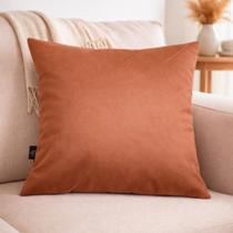 Capa de almofada suede liso 43 x 43 - terra Capa de almofada suede liso 43 x 43 - terra
